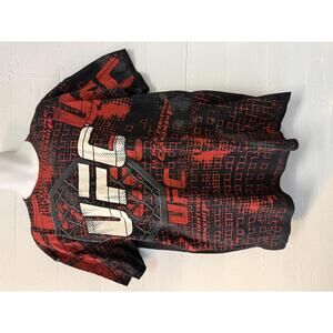 Y2K UFC big logo all over print t-shirt deadstock NWT 2XL